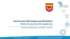 Zwischenergebnisse Kommunale Wärmeplanung Mistelbach Zwischenergebnisse Kommunale Wärmeplanung Mistelbach
